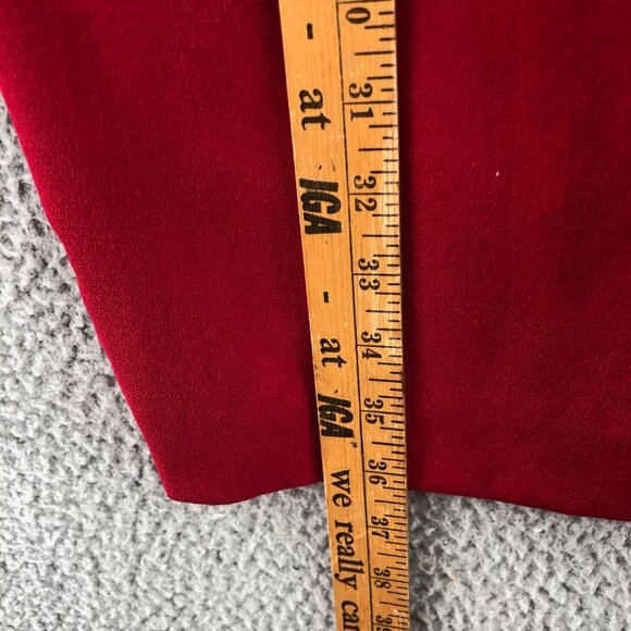 Talbots Dress Womens 6 Petite Red Wool Sheath Crepe Mini Short Sleeve Vintage - Picture 12 of 13